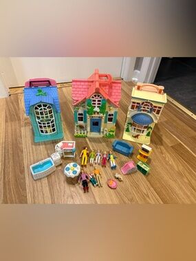 Fisher-Price Loving Family Sweet Streets Country Cottage 2002 Dollhouse Vintage